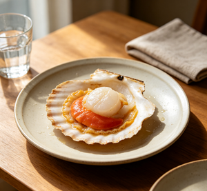 Seared Scallops in Shell